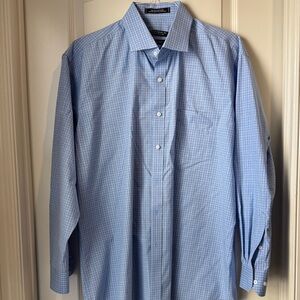Men's Blue Checkered Shirt